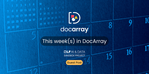 Calendar with dates, featuring "This week(s) in DocArray" for September 15, 2021, and buttons for "Guest Post", "DILFAI & DAT